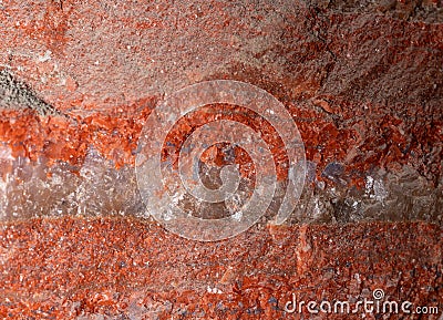 The texture of the mineral sylvinite, a natural crystalline potassium salt. Stock Photo