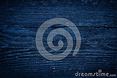 Texture Navy blue of old rough wood. Abstract background for design. Stock Photo