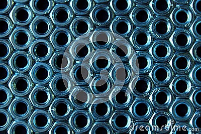 Texture nuts blue on a black Stock Photo