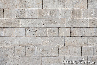 Texture of old gray stone bricks Stock Photo