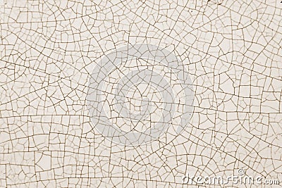 Texture of old white ceramic pottery with cracks Stock Photo