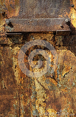 Texture of oxidized metal plate Stock Photo