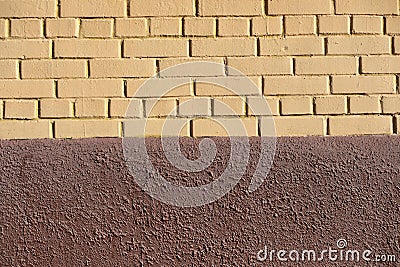 Texture painted brick. Stonework. Architecture details Stock Photo