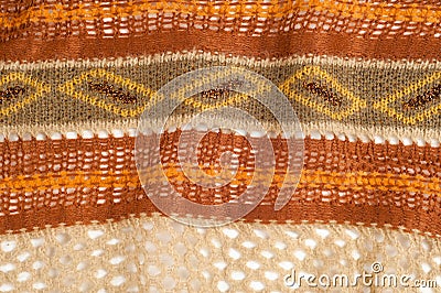 Texture, pattern. background. Women's woolen scarf. New Fashion Stock Photo