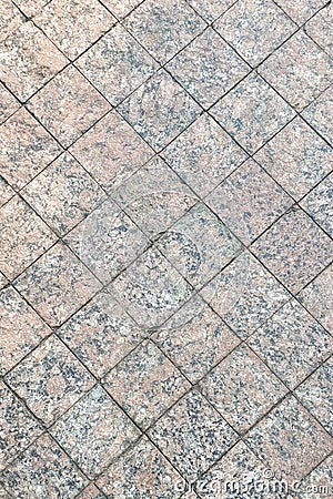 Texture of paving slabs closeup . Grey square pattern. Stock Photo