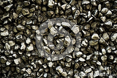 Texture photo of rough concrete plaster with sprinkled gravel Stock Photo