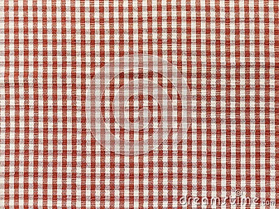 texture red checkered picnic blanket Stock Photo