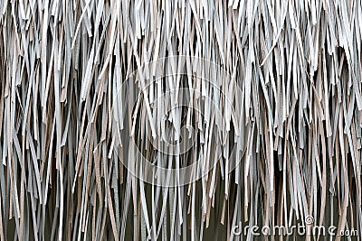 The texture of the roof made from dry palm leaves. Tropical background Stock Photo