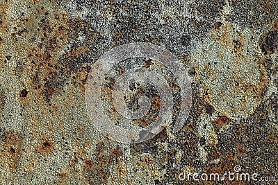 Texture of rusty iron, cracked paint on an old metallic surface, sheet of rusty metal with cracked and flaky paint, corrosion, de Stock Photo