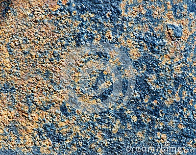 Texture of rusty metal with old cracked paint Stock Photo