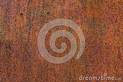 Texture of rusty metal on an old metal door to the garage Stock Photo