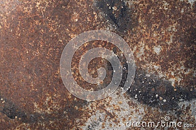 Texture of rusty metal plate Stock Photo