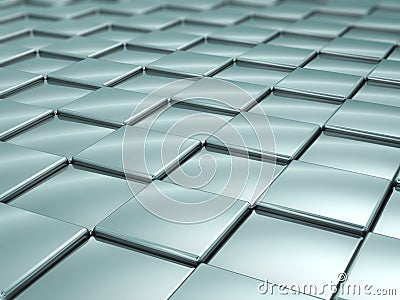Texture with silver cube Stock Photo