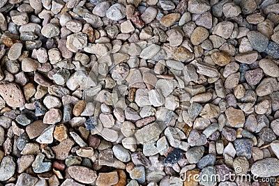 Texture of small rocks with differ colors Stock Photo