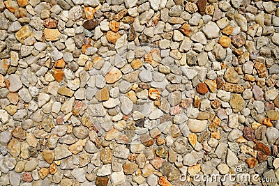 Texture of small stones. Natural background of macadam Stock Photo