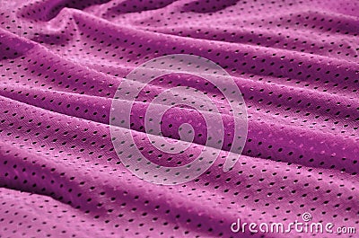 Texture of sportswear made of polyester fiber. Outerwear for sports training has a mesh texture of stretchable nylon fabri Stock Photo