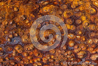 The texture of strong rust on metal Stock Photo