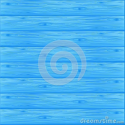 The texture of the tree in blue tones, the horizontal arrangement of boards. Vector Illustration