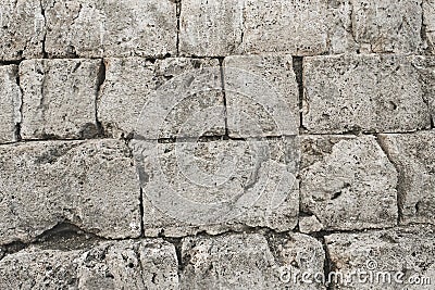 The texture of the wall of the ancient Cathedral Mosque Stock Photo