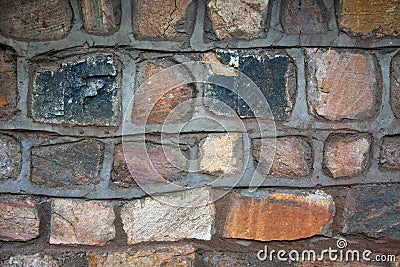 Texture walls of natural stone in South Africa. Stock Photo