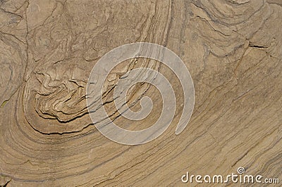 Texture of washed rock, stone. Orange. Wavy, for design Stock Photo