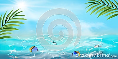 Summer background Vector Illustration