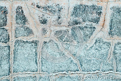 Texture of weathered cracked concrete wall Stock Photo