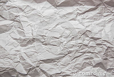 Texture of white crumpled paper background Stock Photo