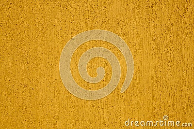 Texture of a yellow plastered wall as a background Stock Photo