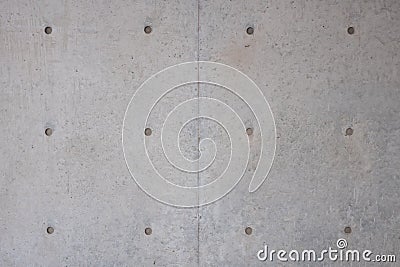 Textured and aligned exposed concrete. Stock Photo