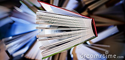 open books - close up - selective focus Stock Photo