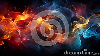 Textured Backgrounds glow with streams of light trails creating a dynamic visual flow. Smoke swirls add mystery to these Stock Photo