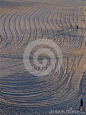 Textured Beach Sand. Stock Photo