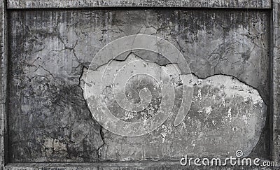 textured of broken cement wall surface use as background ,backdrop Stock Photo