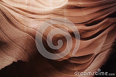 Textured brown sandstone wall background Stock Photo