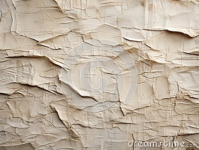 Textured Cardboard with Beige Frayed Edges - AI Generated Stock Photo