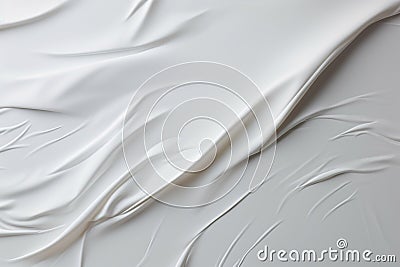 Textured elegance Crumpled white paper ball on a minimalist background Stock Photo