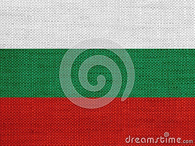 Textured flag of Bulgaria in nice colors Stock Photo