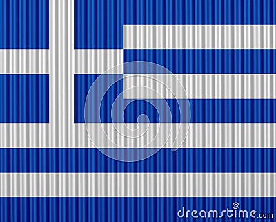 Textured flag of Greece in nice colors Stock Photo