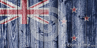 Textured flag of New Zealand in nice colors Stock Photo