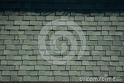 Textured gray roof shingles Stock Photo