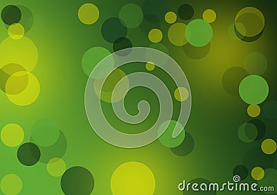 Greenl abstract layout with circles Stock Photo