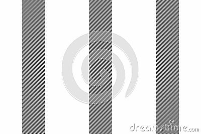Textured lines fabric vector, wear texture stripe seamless. Patterned background vertical textile pattern in white and black Vector Illustration