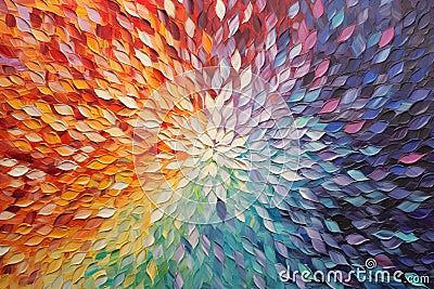 Textured Palette Kaleidoscope. Stock Photo