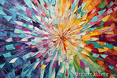 Textured Palette Kaleidoscope. Stock Photo