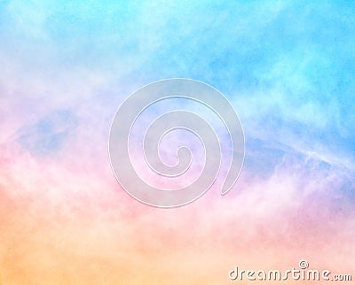 Textured Rainbow Clouds Stock Photo