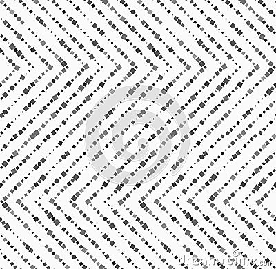 Textured with random squares horizontal zigzag Stock Photo
