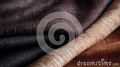 Textured and Rough Fabric Background AI Generated Cartoon Illustration