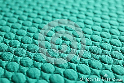 Textured turquoise fabric as background, closeup Stock Photo