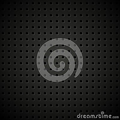 Textured vector perforated leather background Vector Illustration